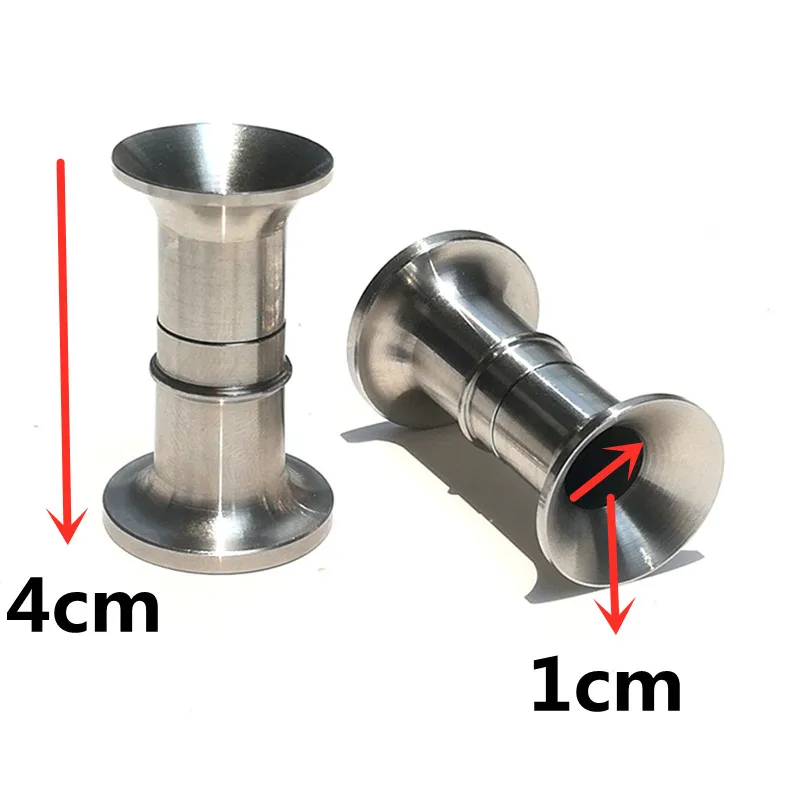 KKWEZVA 1pc Fishing Hair Stacker Stainless Steel Detachable Fly Tying Accessory Pesca Trout fly bait makingTackle Fishing Tools