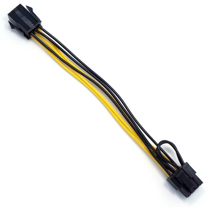 

6PIN To 8PIN Power Cord 18cm PCI Express Power Converter Cable for GPU Video Card PCIE PCI-E Power Cable Computer Accessories