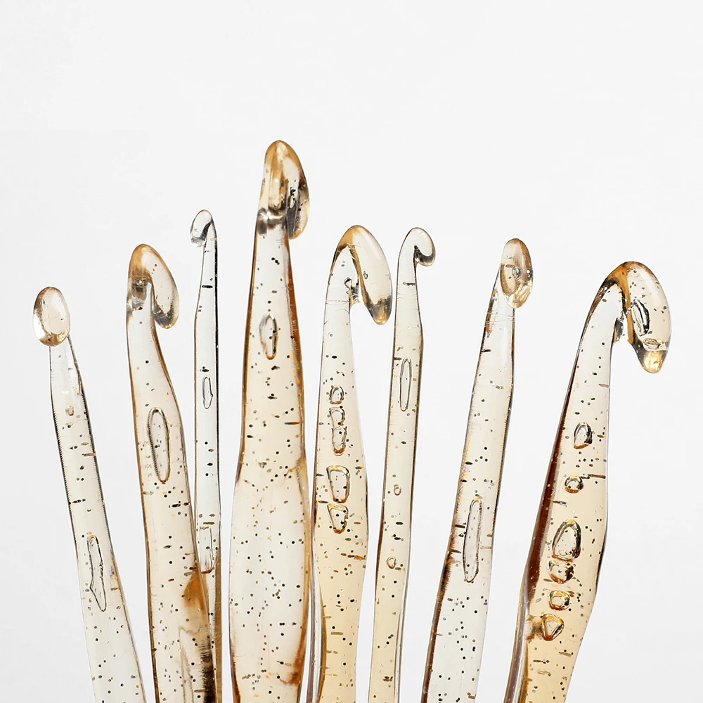 8 шт./компл. 15 см пластиковая ручка большого размера прозрачные крючки для вязания