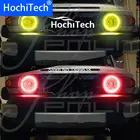 Светодиодные кольца для фар с пультом дистанционного управления для Toyota FJ Cruiser 2007 08 2009 2010 2011 2012 2013 2014 RGB