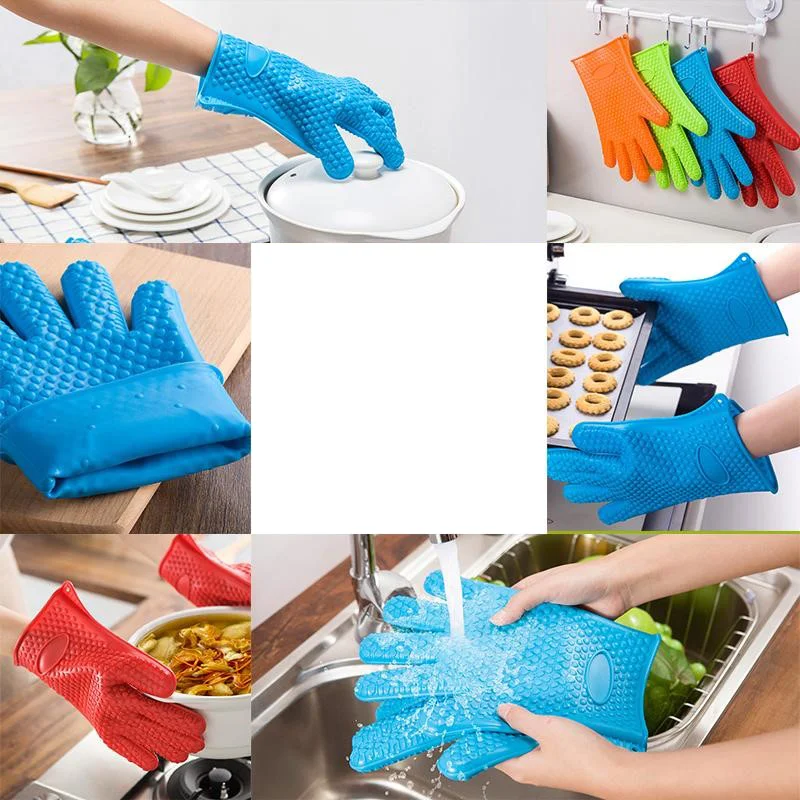 Перчатки для барбекю ERMAKOVA термостойкие перчатки гриля изолированные