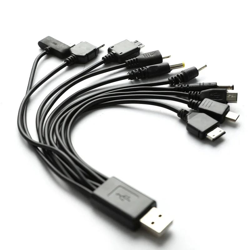 10 в 1 быстрый зарядный USB-кабель Универсальный многофункциональный шнур для