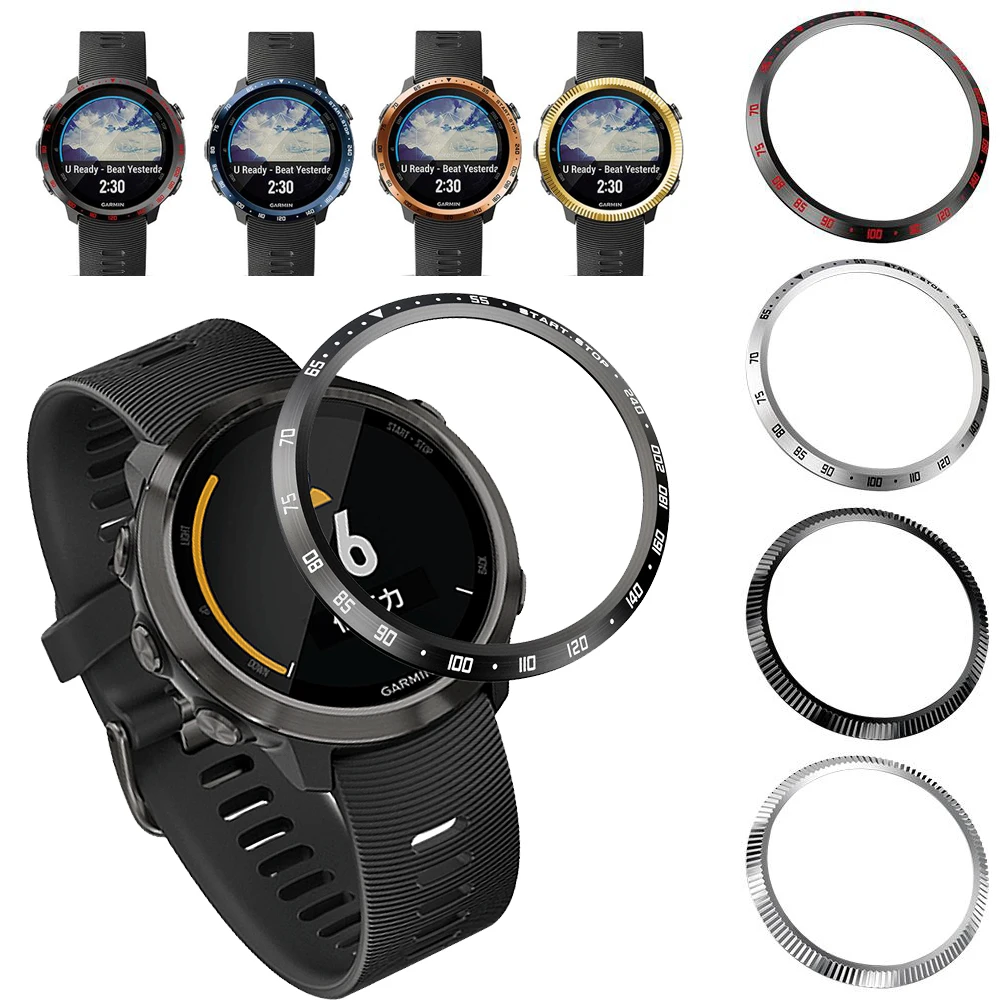 

For Garmin Forerunner 645 Bezel Ring Styling Frame Case Cover Protection For Forerunner 645 Music Ring Anti Scratch Protector