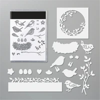 birds metal cutting dies and stamps scrapbooking craft stencil seal sheet decor embossing template new cut die for 2021
