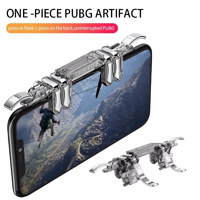 

K19 Mini Gamepad Triggers for Free Fire PUBG Controller For Mobile Phone Game Shooter Fire Button Aim Key L1R1 For iPad Android