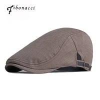 fibonacci brand beret hat for men women ivy flat caps summer boina newsboy style cabbie gatsby casual plaid beret hat visors