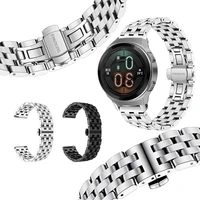 soild stainless steel watchband for garmin vivomove hr 3 3s vivoactive 4 4s 3 venu luxe style watch band strap