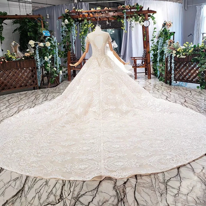 HTL670 western lace wedding dresses illusion o-neck short sleeves corset tulle wedding gown crystal bead robe de mariee boheme