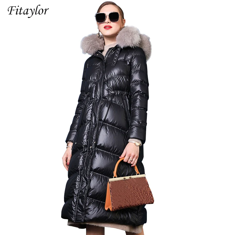 Женский пуховик на белом утином пуху с капюшоном|Женские пуховики| |