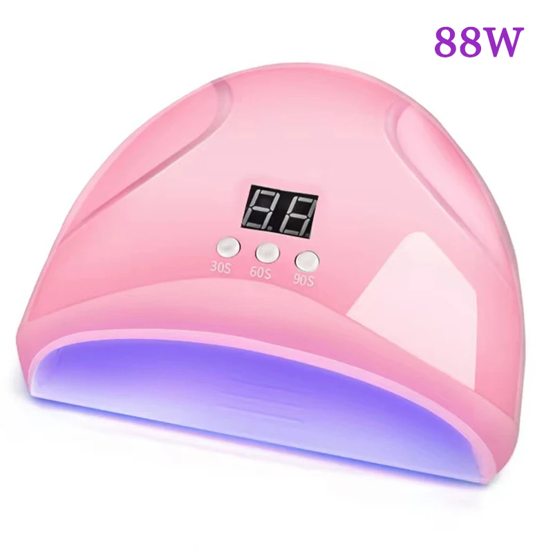 

88W UV Nail Drying Lamp With Automatic Sensor Nail Epuipment 18 UV LED Light For All Gels 3 Timer Professional Manicure Pedicure