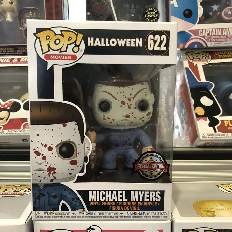 Эксклюзивный Funko pop официальный Хэллоуин-Майкл Майерз кровавый#622 Виниловая фигурка Коллекционная модель игрушки с оригинальной коробкой