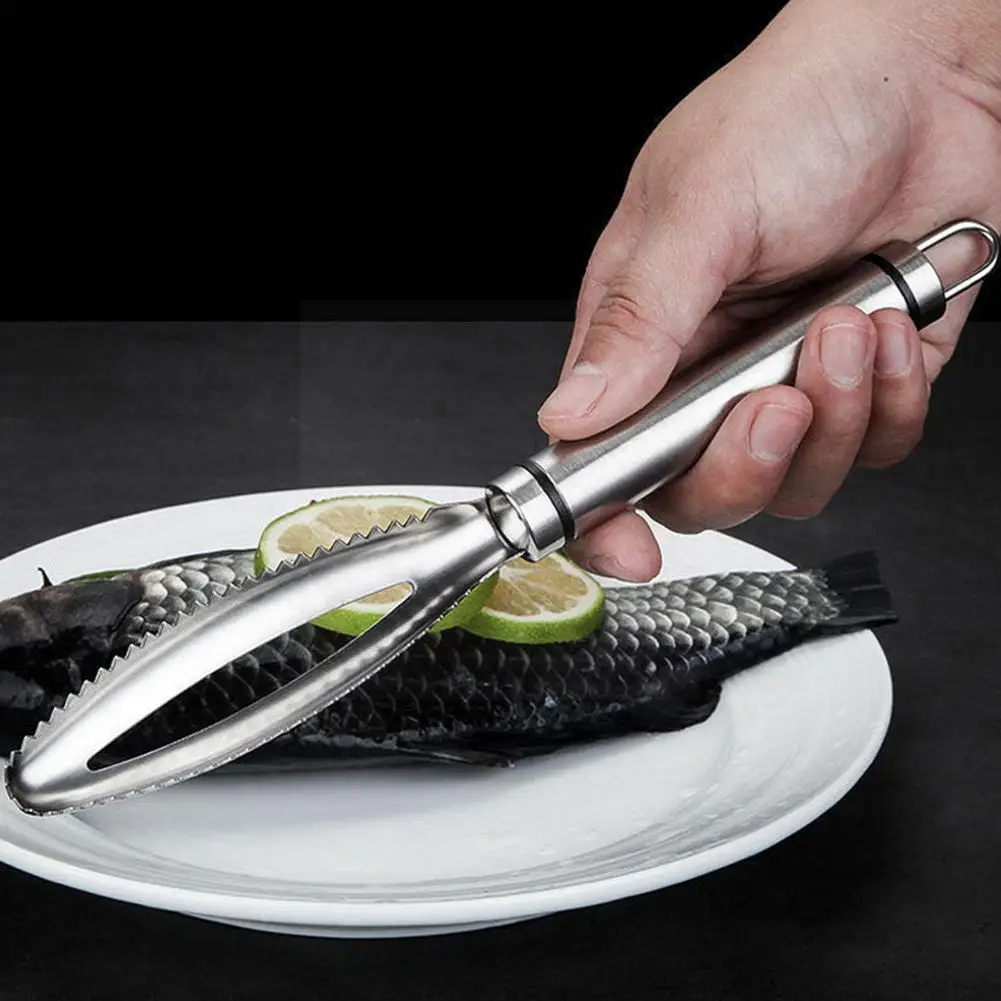 

Fish Scales Scraping Graters Fish Skin Brush Fast Remove Scraper And Tweezers Cooking Tools Bone Pull Planer Kitchen