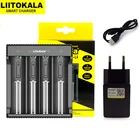 Аккумуляторное зарядное устройство LiitoKala, устройство для зарядки аккумуляторных батарей, 4 слота, 2 слота, для электронных сигарет, 18650, 18650, 26650 батарей и штепсельной вилкой 5 В