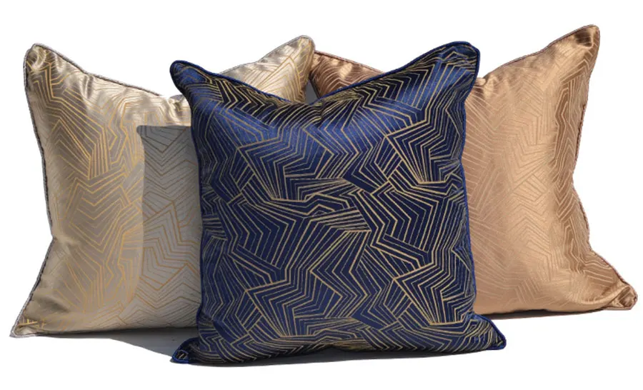 

Fashion grey blue brown geometric decorative throw pillow/almofadas case 45 50,european modern cushion cover home decorating