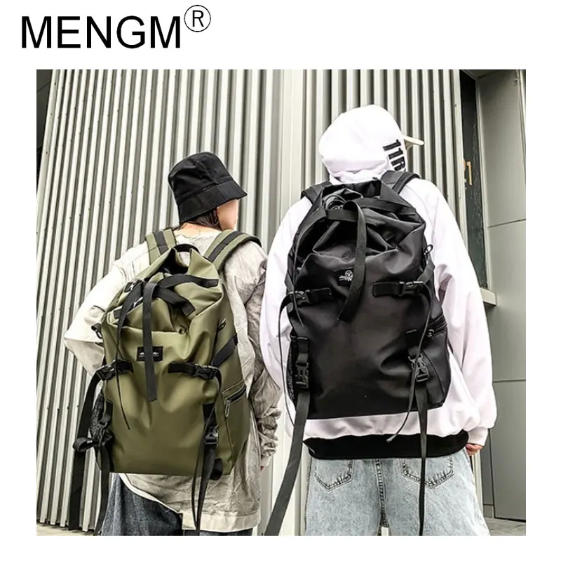 

MENGM Backpacks String Back Pack Casual Backpacking Climbing Mochila Trekking Rucksack Mochila School Bag Birthday Gift Black