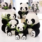 Милые плюшевые игрушки для мамы и ребенка, панда, медведь с бамбуковыми листьями, мягкие игрушки-животные, подушка, Мультяшные милые куклы, подарки для детей