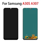 Оригинальный AMOLED-дисплей для Samsung A30s A307 A307F A307G, дисплей для Samsung Galaxy A30S, ЖК-дисплей с сенсорным экраном и дигитайзером в сборе