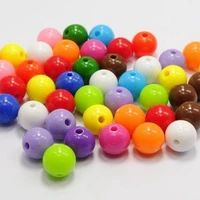 100 bubblegum color acrylic round beads 10mm38 smooth ball color for choice