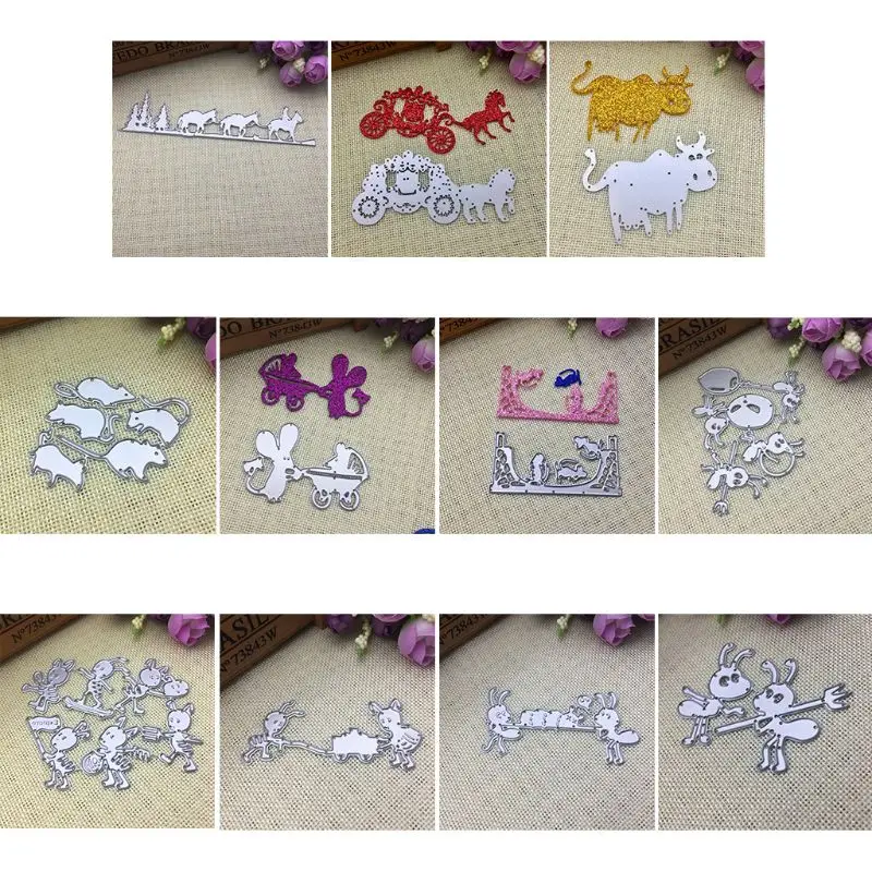 

Ants Knock off Metal Cutting Dies Stencil Scrapbooking DIY Album Stamp Paper Card Embossing Decor Craft New Dies for 2020