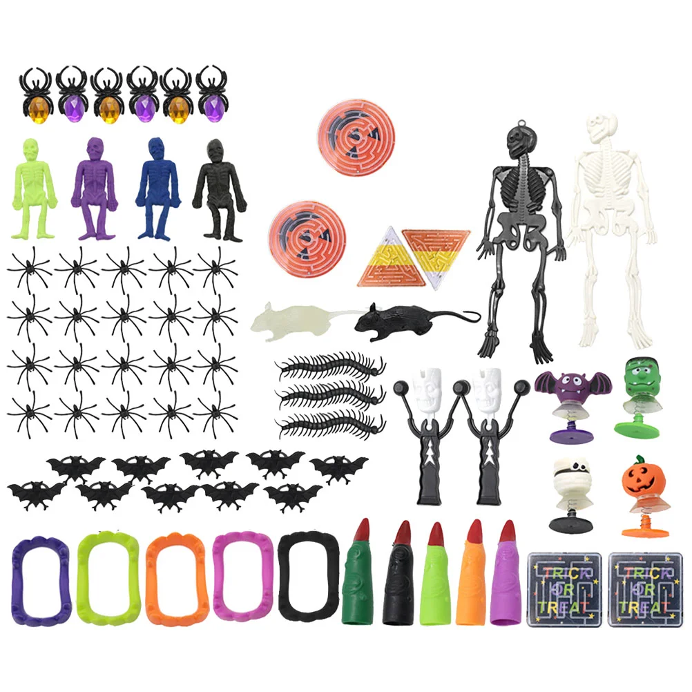 

69pcs Props Scary Bat Spider Set Simulation Scary Toys