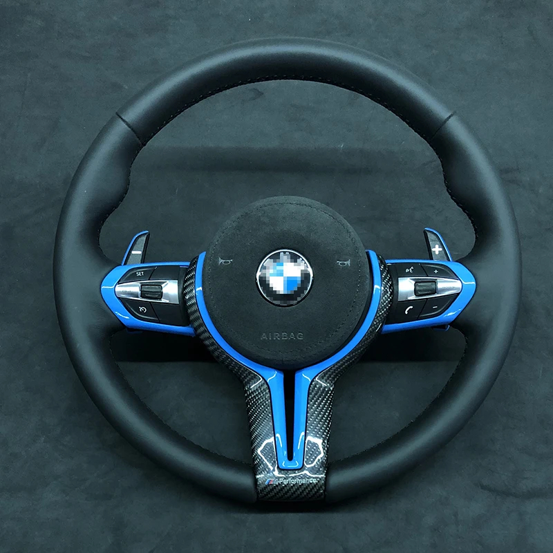 Продажа Накладка на руль для BMW M4 M2 M3 F87 F80 F82 M6 F06 F12 F13 X5M F85 X6M F86 ABS + накладка на руль из углеродного волокна