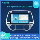 Автомагнитола 2 din для Hyundai I20 128-2012, мультимедийный DVD-плеер с GPS-навигацией, 6 ГБ + 2014 ГБ, DPS RDS, Android 11