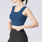 Спортивный бюстгальтер, удобный и дышащий, для бега, тренировок, фитнеса, йоги, сексуальный бюстгальтер с низкой спиной, тонкая чашка, мягкий, бесшовный, эластичный