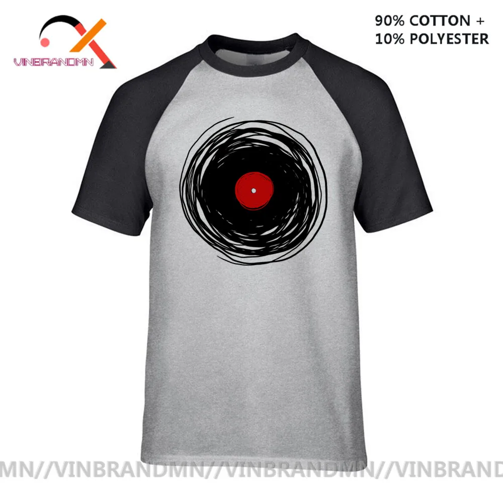 Футболка с уникальным дизайном мужские футболки виниловой пластиной в стиле