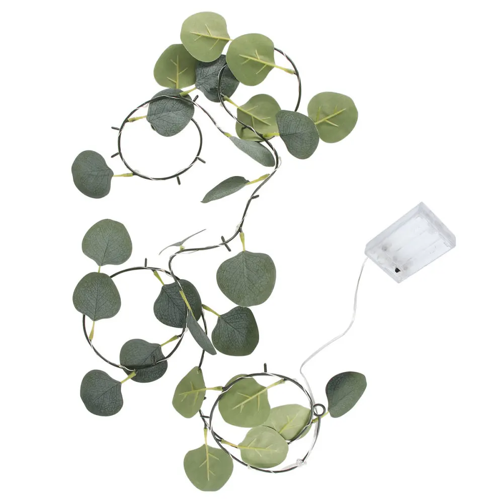 

Eucalyptus Leaves Fairy Light For Christmas 2m 20-LED Fake Vine Light Battery