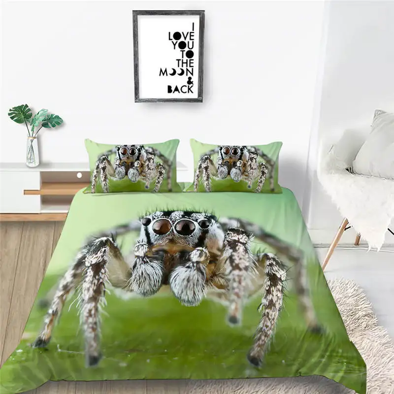 

2020 3D Printing Variety Spider Design Bed Sets 2/3Pcs/Set Duvet Cover Set Single Double King Size