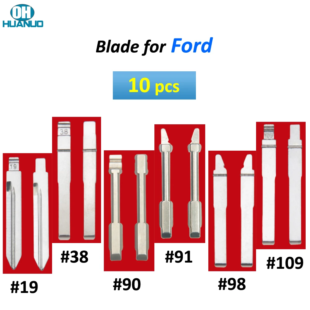 Распродажа! 10 шт. #19 #38 #90 #91 #98 #109 для Ford Focus Fiesta Mondeo Galaxy Flip KD Автомобильный ключ FO21 FO38