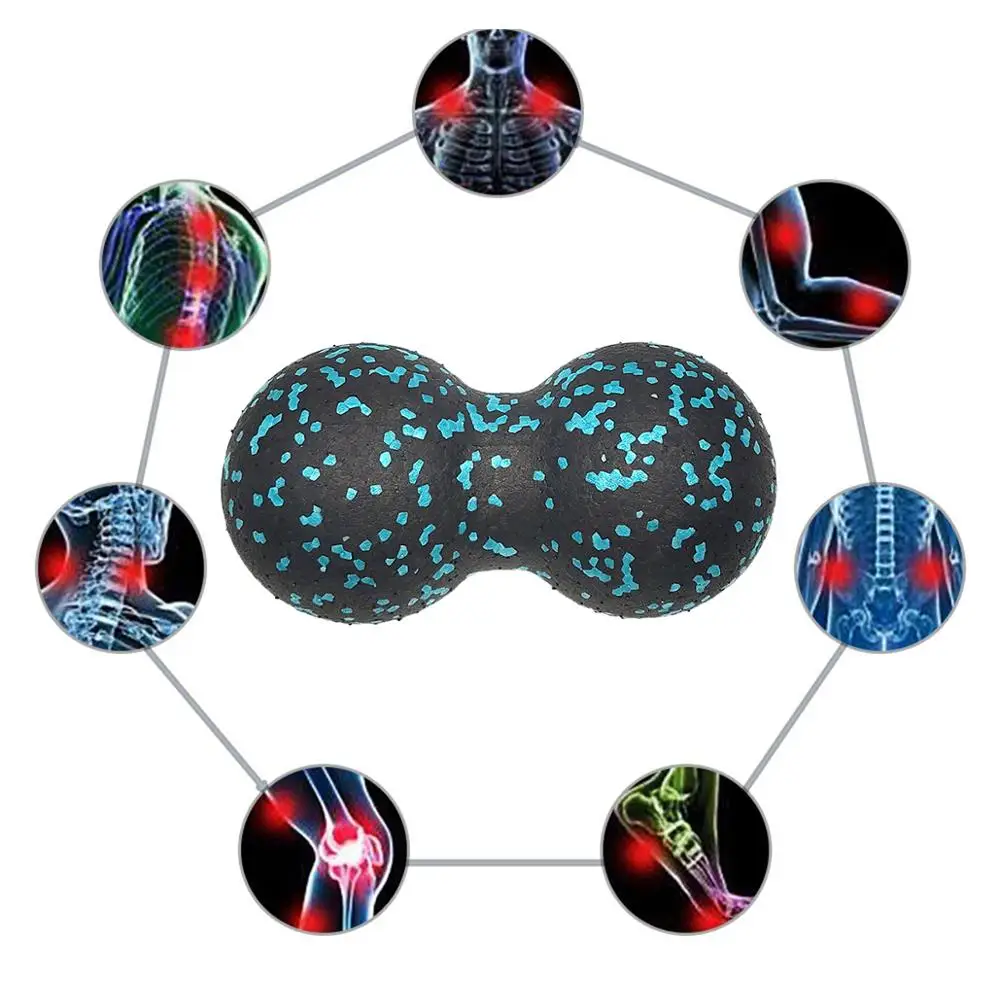 16*8 см массажный мяч двойной для Лакросса мобильный EPP арахисовый инструмент