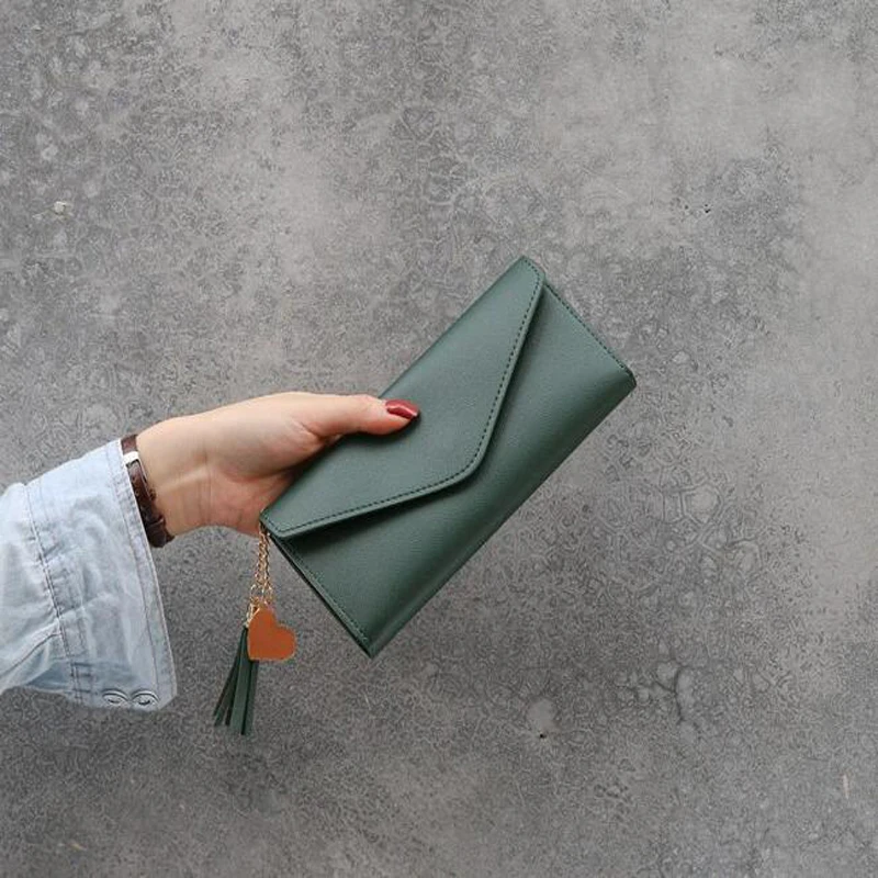 

2020 Fashion Women Wallets Zipper Purses Black Light Gray Red Long Section Clutch Wallet Soft PU Leather Money Bag