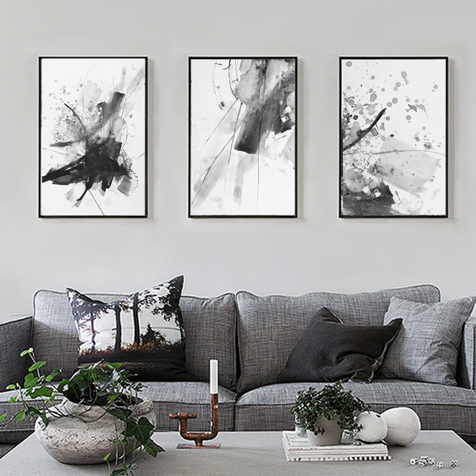 Абстрактные Разноцветные картины на холсте винтажные плакаты принты