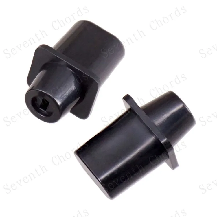 10 Pcs Black Oblong Shape Plastic 3-Way 5-Way Lever Switch Selector Knobs Tip Cap For Guitar Bass