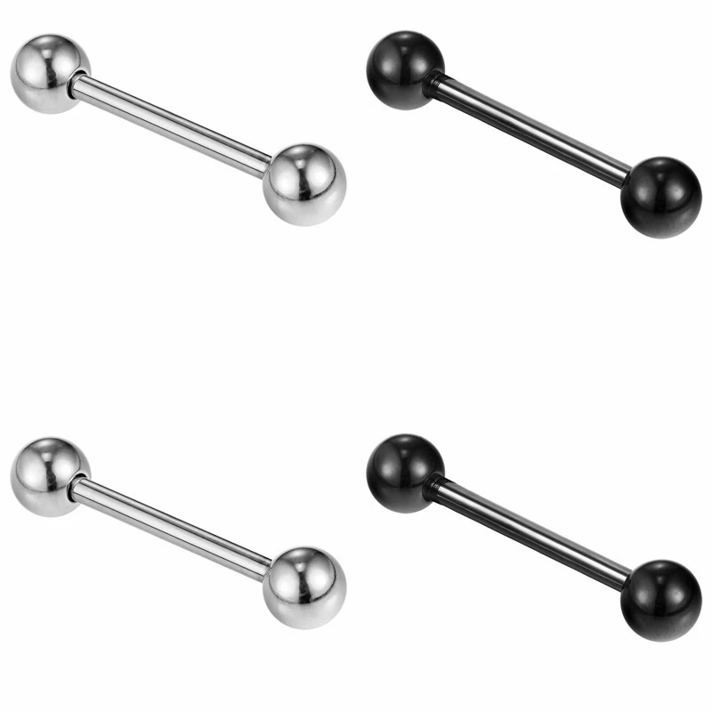 Пирсинг языка, Oreja,, 2 шт., титановые языковые кольца, Промышленные Штанги, хрящи, серьги, ушные утяжелители, ювелирные изделия для тела