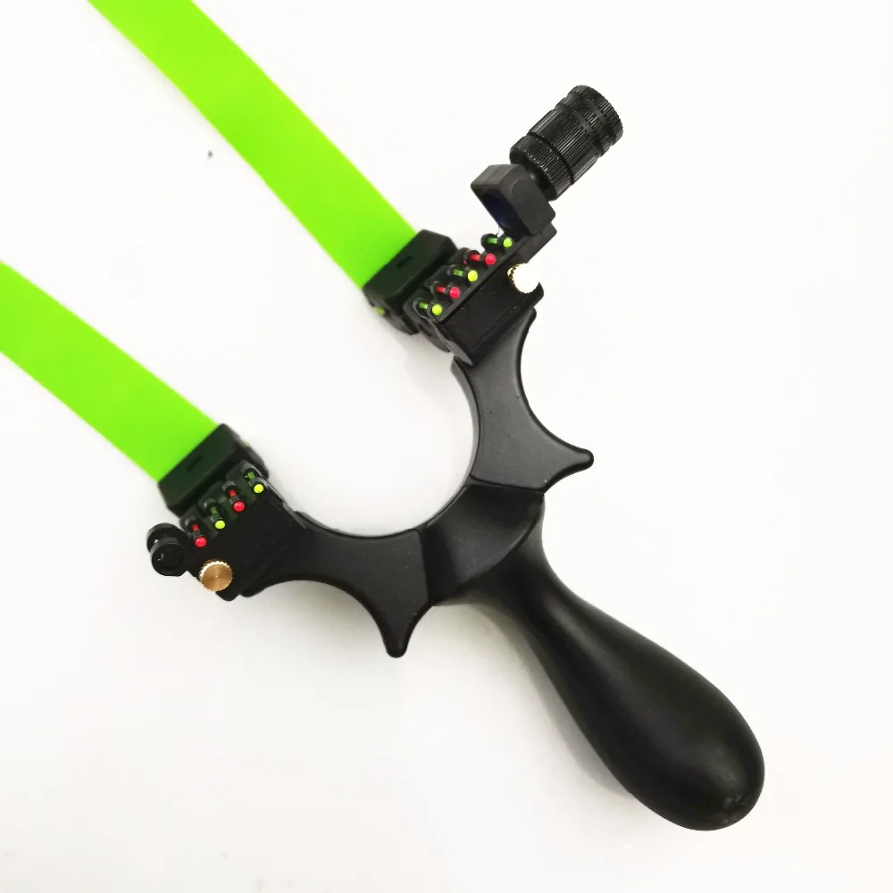 

New resin hunting dragon tongue slingshot machine sight with flat rubber band free tied outdoor sling shot 2019