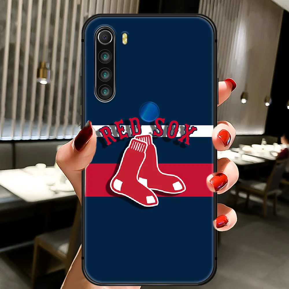 

Red Sox Boston Baseball Phone Case Cover Hull For XIAOMI Redmi 7a 8a S2 K20 NOTE 5 5a 6 7 8 8t 9 9s Pro Max black Coque Tpu