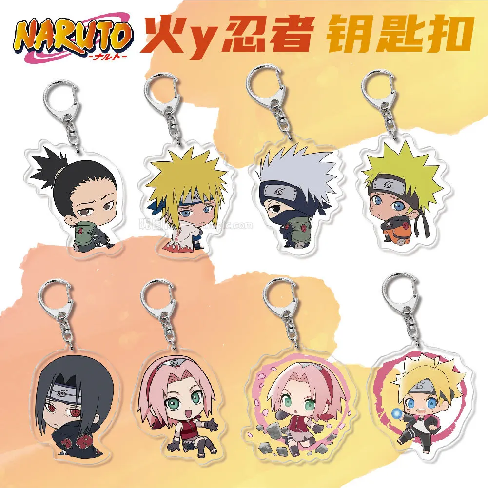 Аниме Наруто акриловый брелок для косплея Uchiha Sasuke Itachi мужские и женские модные