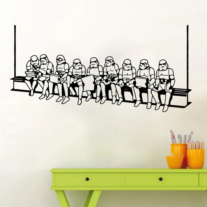 Фильм Театр Дети наклейка плаката: имперский Штурмовик стены Стикеры винил