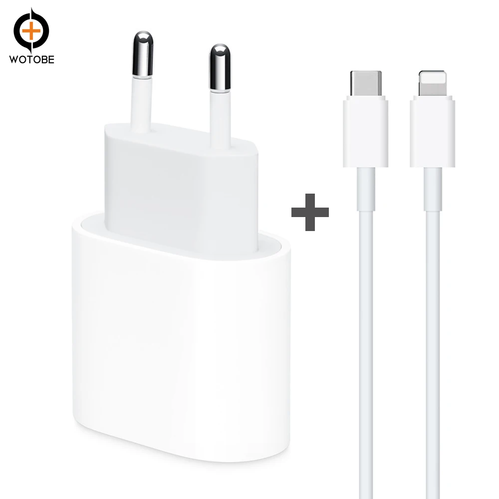 Быстро PD18W USB C Мощность адаптер стены Зарядное устройство Сертифицированный C94 чип USB-C кабель для ios 11/12/13 iPad мини iPhone 8/X/XS/11/11 Pro