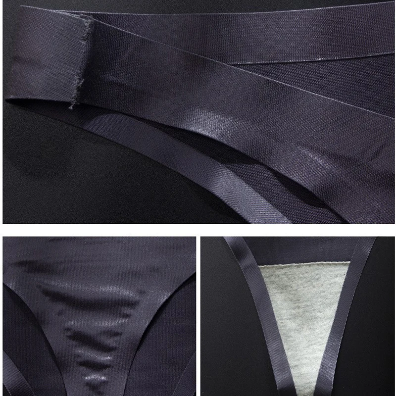 Трусы-стринги мужские Бесшовные из вискозы с заниженной талией - купить по