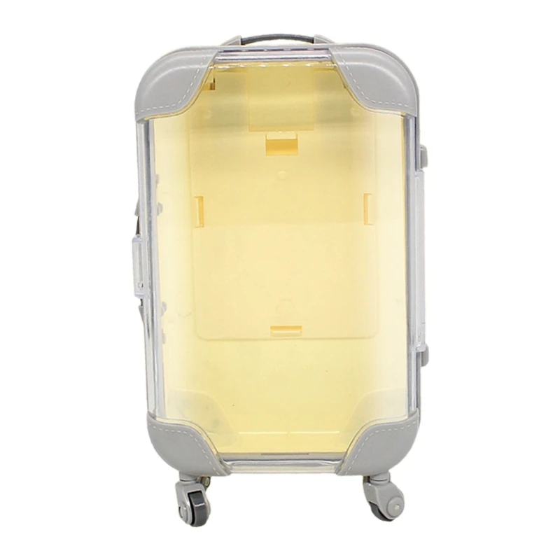 

Mini Trolley False Dolls Eyelashes Packaging Box Simulation Luggage Storage Box Wholesale