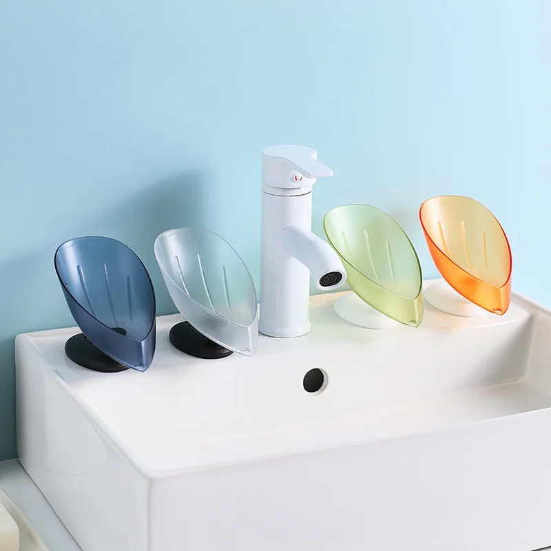 

Leaf Shape Soap Box Drain Soap Holder Box Bathroom Shower Soap Holder Dish Storage Plate Tray Bathroom Supplies Bathroom Gadgets