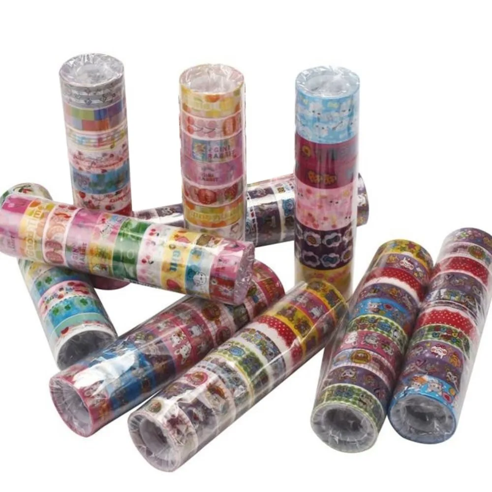 3 шт./лот, милая лента с рисунками, Набор японских поделок, бумажная лента для декоративного скрапбукинга, пули, журнал, планировщик