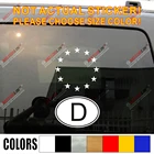 Виниловая наклейка с немецким овальным кодом, флаг Европейского союза, выберите размер и цвет