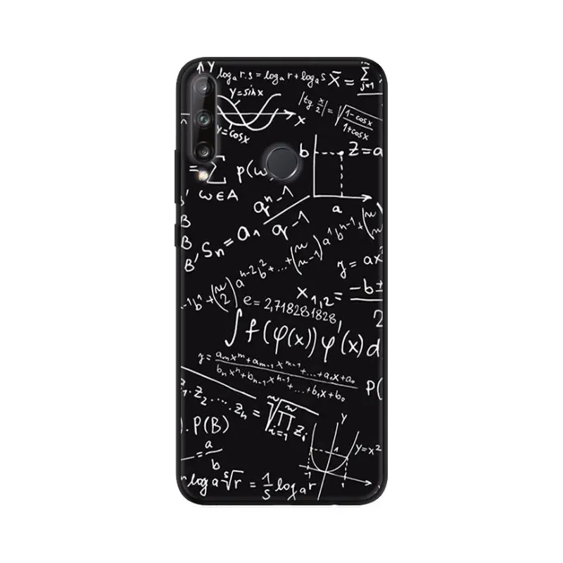 Чехол для Huawei P40 Lite E силиконовый мягкий черный чехол из ТПУ телефона P 40 с волком и