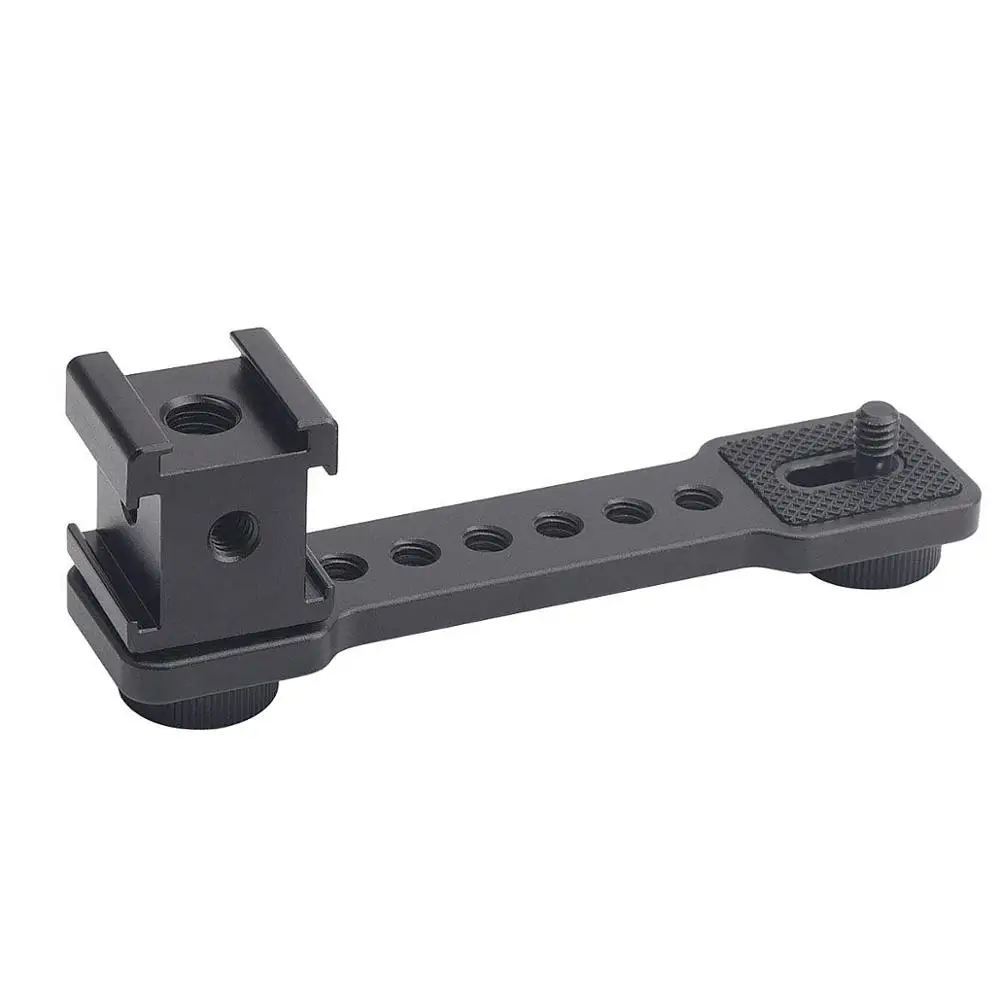 3 в 1 тройное крепление для холодного башмака штатив со светодиодной подсветкой