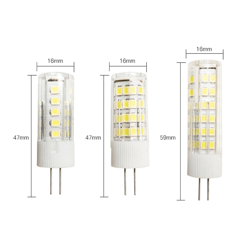 Керамический G4 Светодиодный светильник 220 В 5 Вт 7 9 33 51 76 светодиодный s 2835 SMD