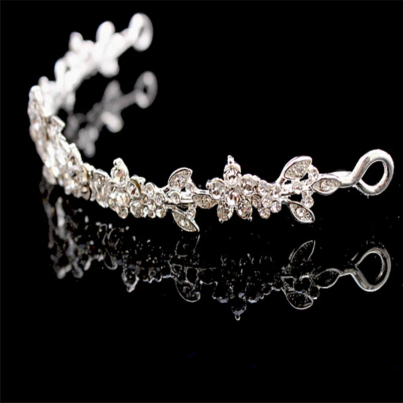 Модная элегантная головная повязка блестящая Lmitation Crystal Стразы Корона тиары для